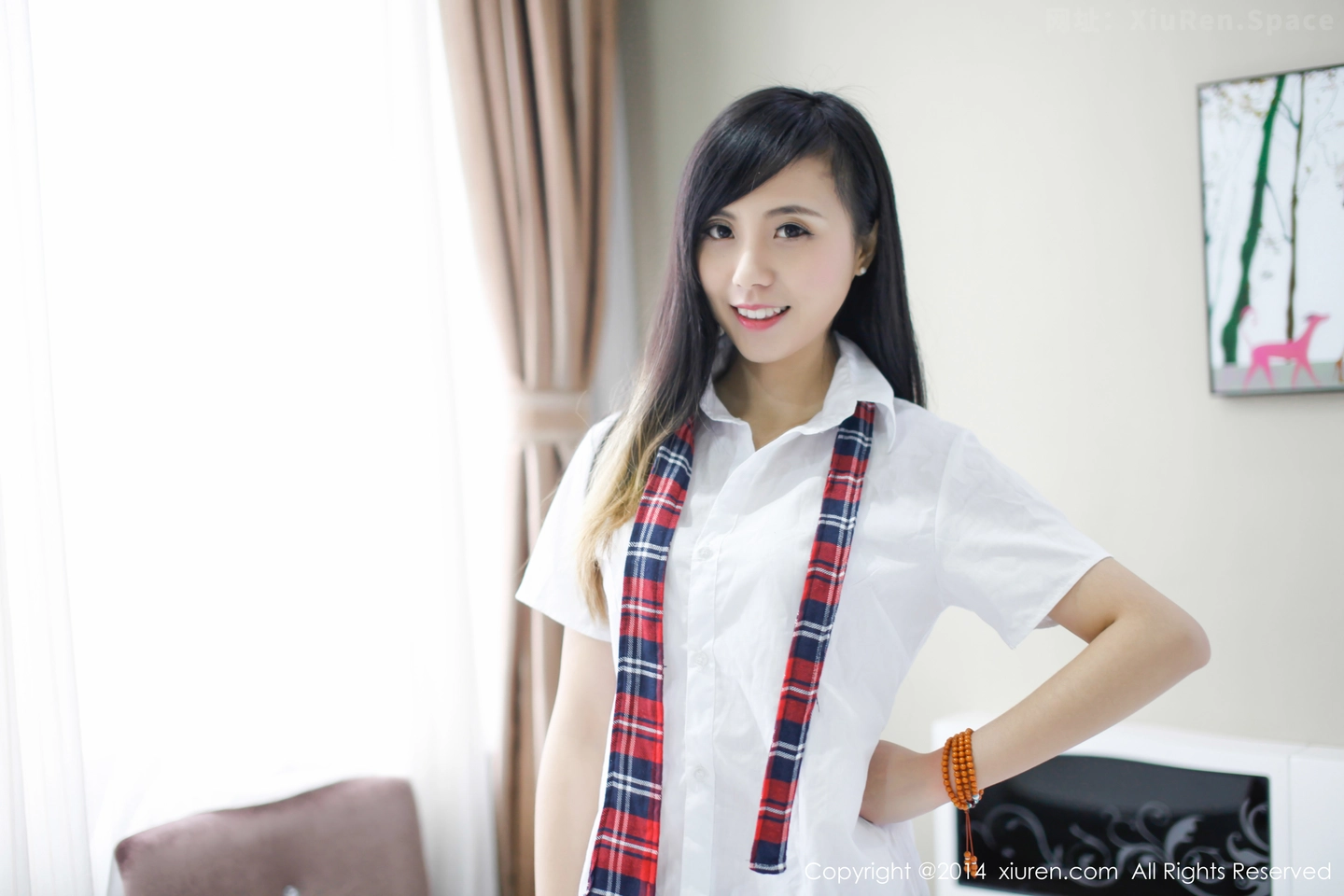 图片[2]-[XiuRen秀人网]VOL.254 甜美模特谢忱倬学生制服诱惑+圣诞主题系列海量写真133P-秀人网官方网站